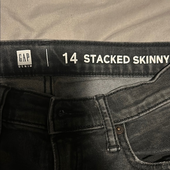 GAP Charcoal Stacked Skinny Jeans - Picture 2 of 4